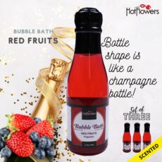 Hot Flowers Bubble Bath Red Fruits Scented