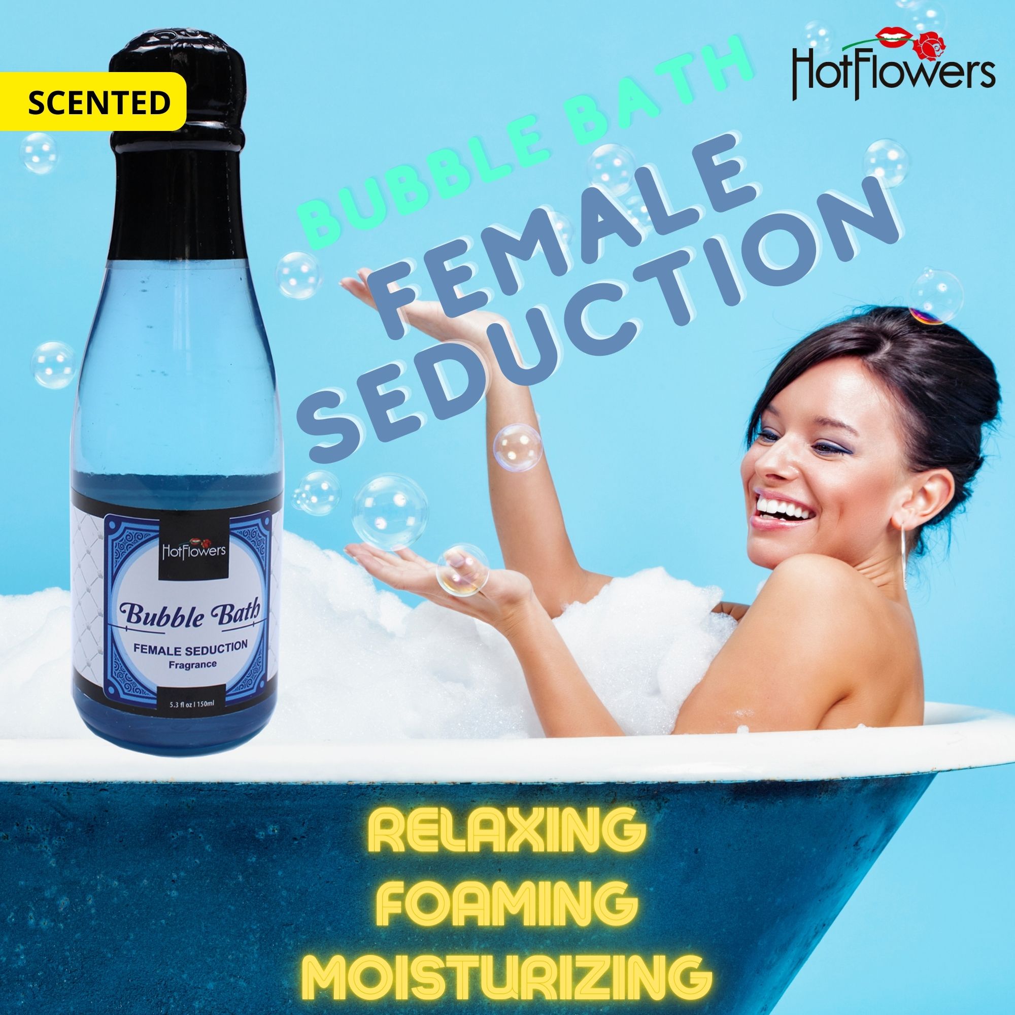 HC758-1 Bubble Bath Female Seduction Hot Flowers Bubble Bath Female Seduction Scented