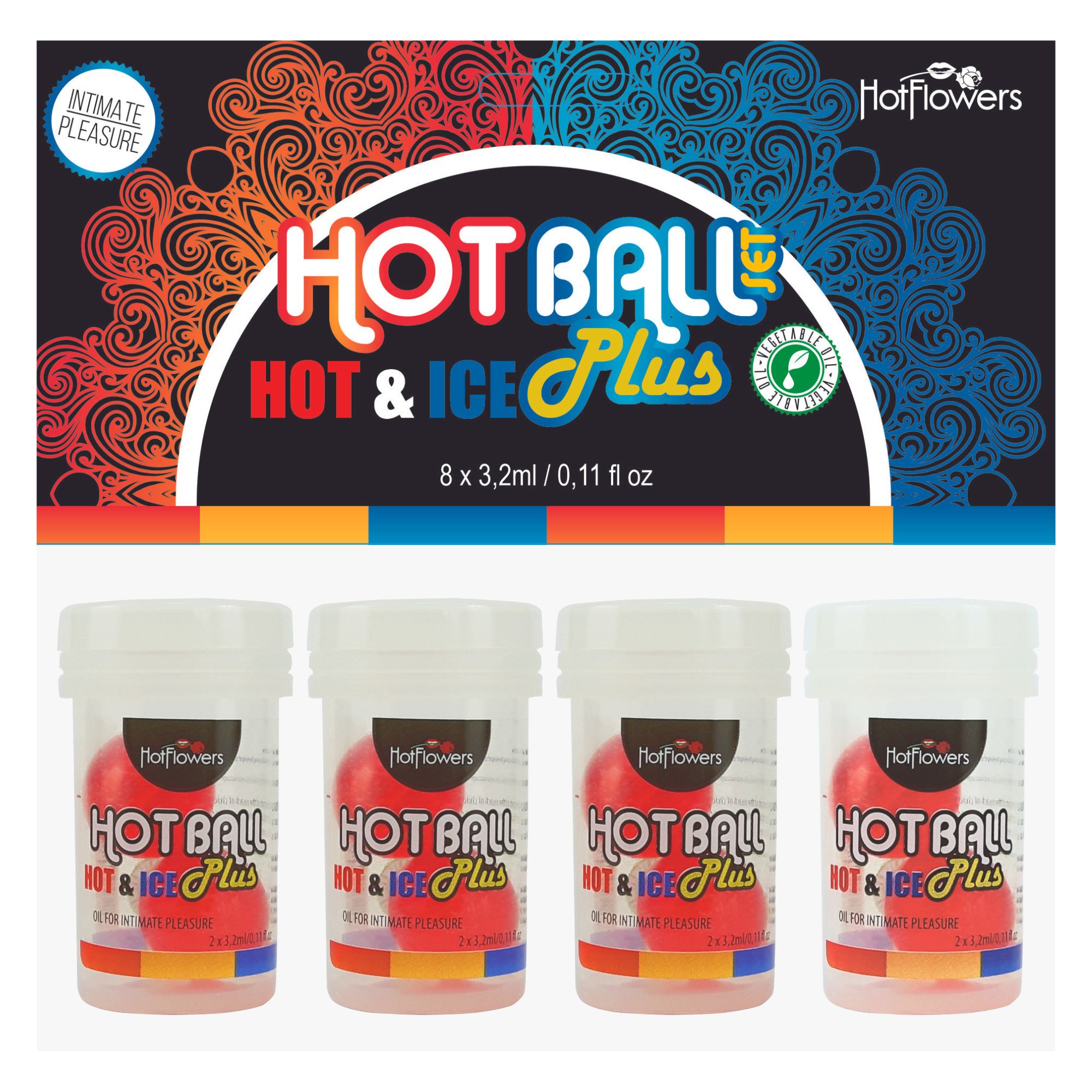 HC778 Hot Ball Hot Ice Set-1 Hot Ball Brazilian Ball set of four packs, two balls inside ea.