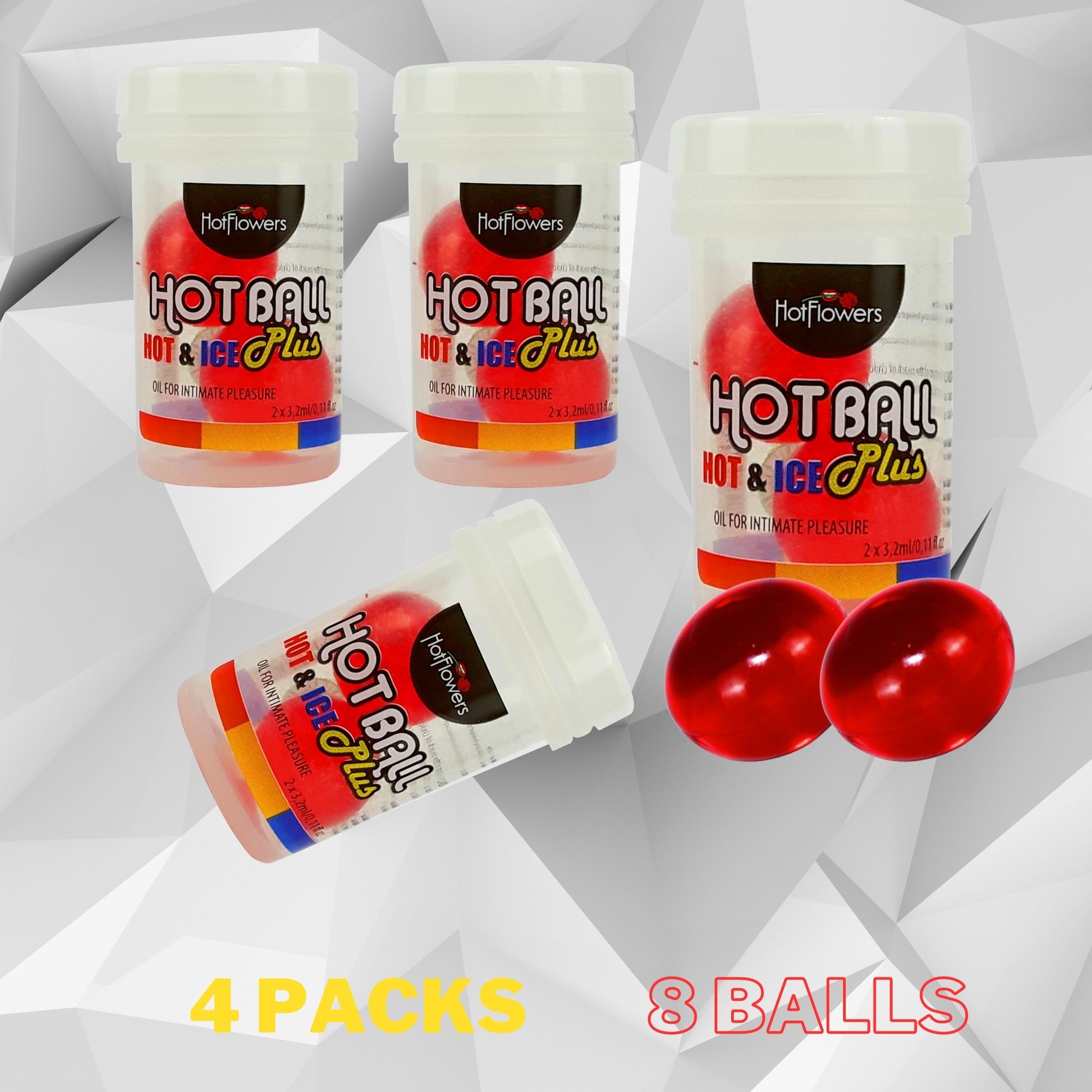 HC778 Hot Ball Hot Ice Set-4 Hot Ball Brazilian Ball set of four packs, two balls inside ea.