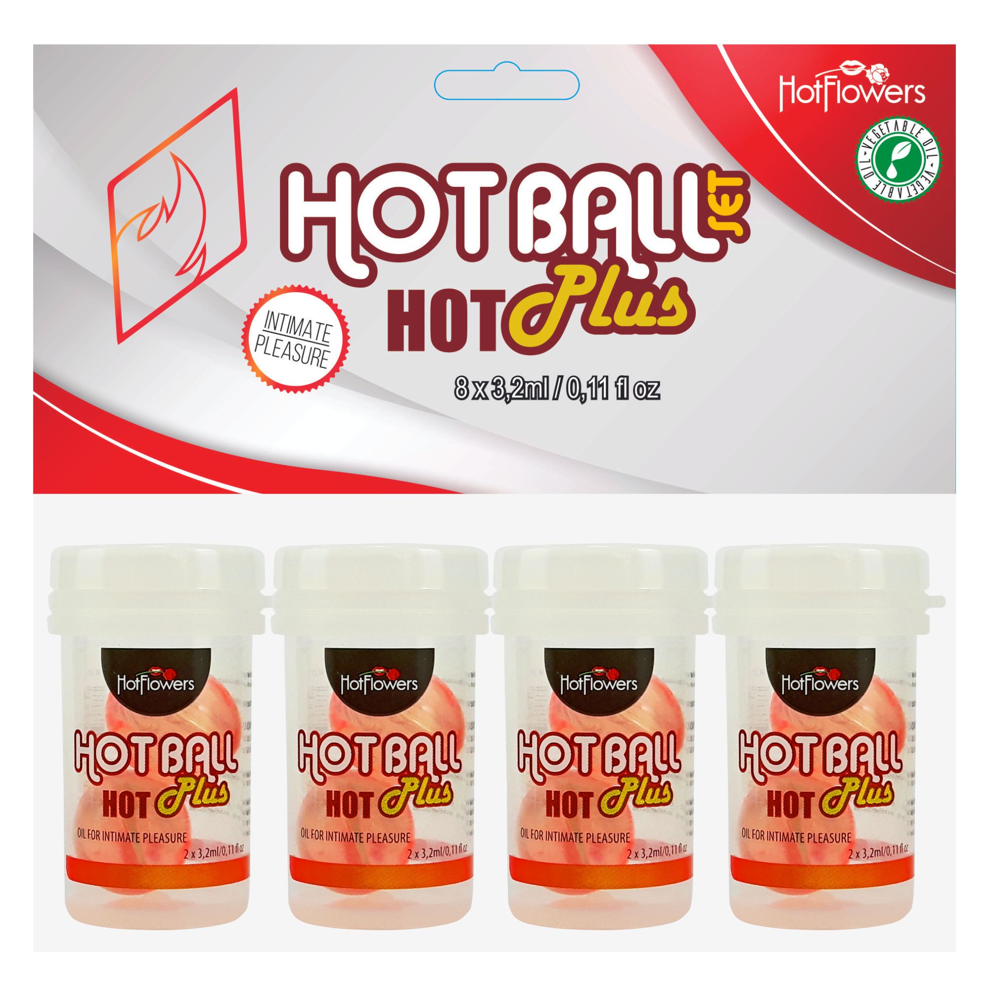 HC779 Hot Ball Hot Set-0 Hot Ball Brazilian Ball set of four packs, two balls inside ea.