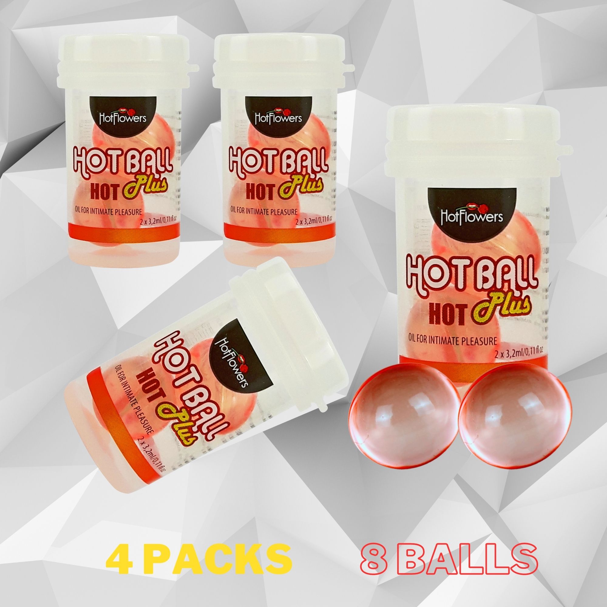 HC779 Hot Ball Hot Set-4 Hot Ball Brazilian Ball set of four packs, two balls inside ea.