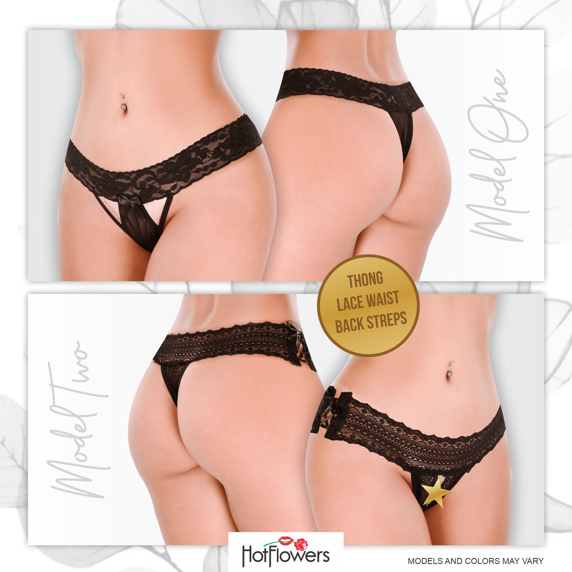 KIT 2_2 Special Pack G-string Thong Crotchless Colors