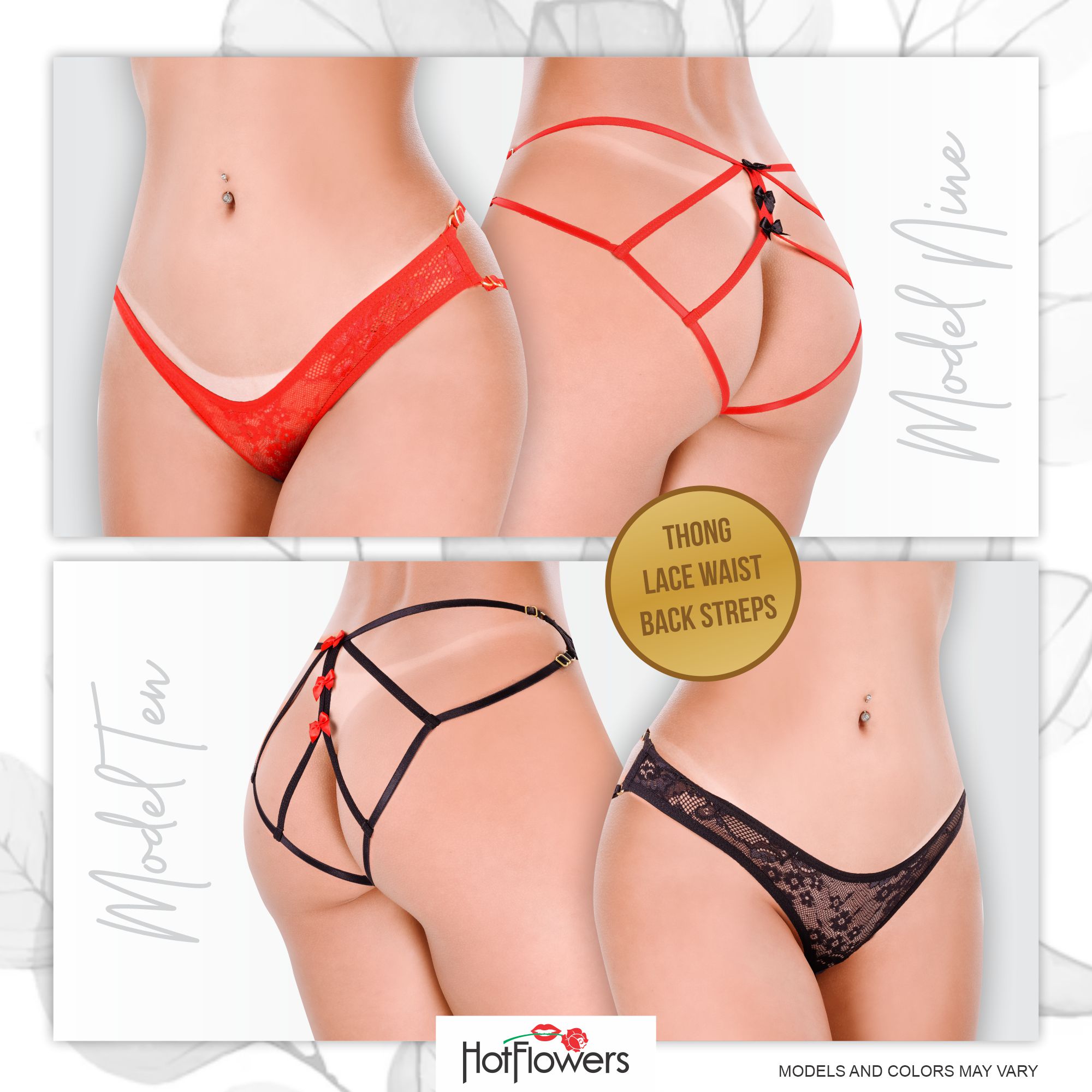 KIT 2_6 Special Pack G-string Thong Crotchless Colors